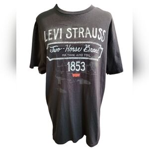 Levi's Strauss Large Vintage Graphic Large Two Horse Brand For Those Who Toil
